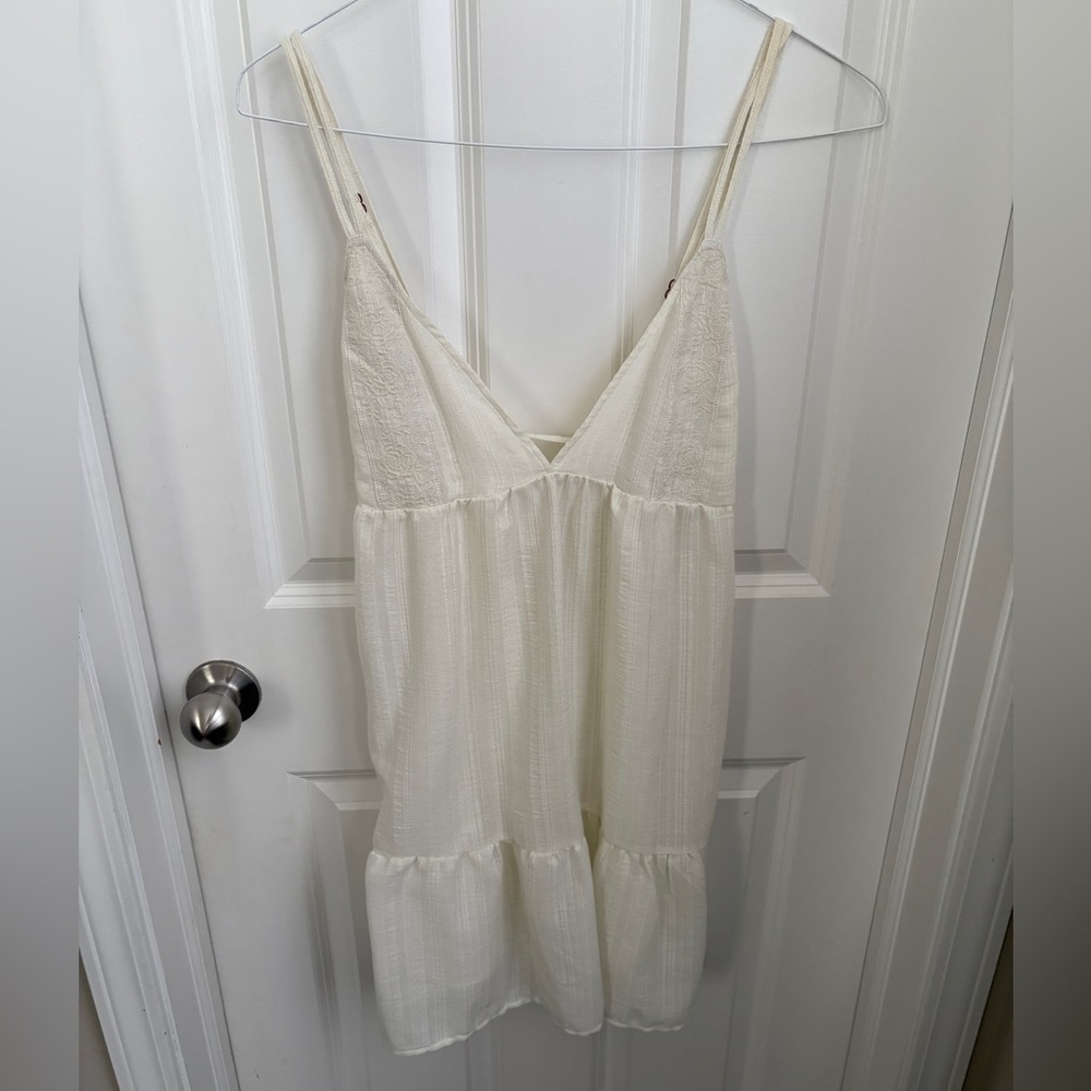 Xhilaration Swimsuit Cover Up Off White Feminine Dress Large Resortcore Vacation